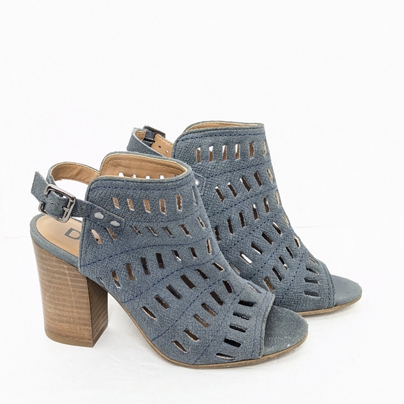 Diba slate blue leather sandal booties - Picture 16 of 16